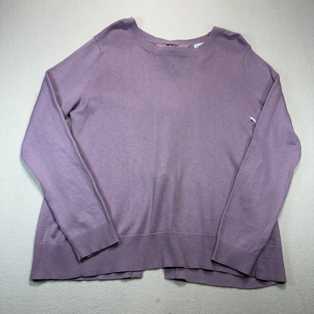 New York & Company NWT Womens Size Small Purple Long Sleeve Pullover Sweater Top